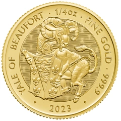 2023 Yale of Beaufort Gold Coin Tudor Beasts 1/4oz