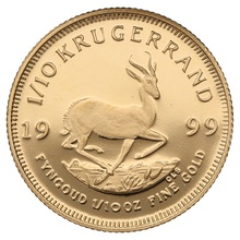 1999 Proof 1/10oz Krugerrand Gold Coin