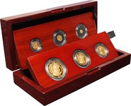 2018 Proof Britannia Gold 6-Coin Set Boxed