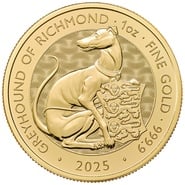 2025 Greyhound of Richmond - Tudor Beasts 1oz Gold Coin