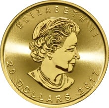 2017 1/2oz Canadian Maple Leaf Gold Coin