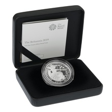 2019 Proof 1oz Silver Britannia Coin Boxed