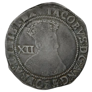 Silver Shilling Coin James I Near Fine
