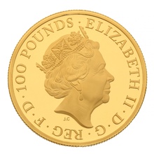 2022 Royal Mint 1oz Year of the Tiger Proof Gold Coin Boxed