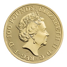 2022 Lion of England Gold Coin Tudor Beasts 1oz