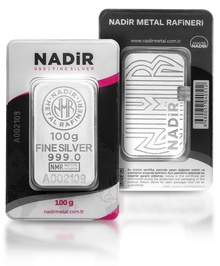 100g Silver Bar Nadir