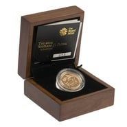 2014 Proof Gold £1 Pound Coin Scotland Floral Boxed