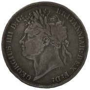 1821 Silver Crown Coin George IV