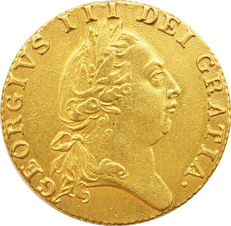 1788 Gold Guinea Coin George III Spade