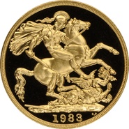 1983 Proof £2 Coin Gold Double Sovereign