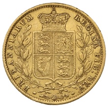 Victoria Young Head Shield Back Gold Sovereign Gift Boxed