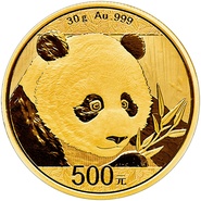 2018 30g Chinese Panda Gold Coin