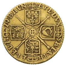 1719 Gold Half Guinea Coin George I