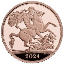 2024 Proof Gold Half Sovereign Coin Boxed