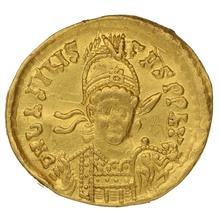 475-476 Gold Solidus Coin Basiliscus Constantinople
