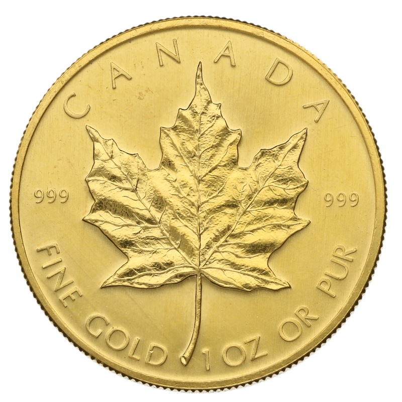1979 Canadian Maple Leaf Gold Coin 1oz