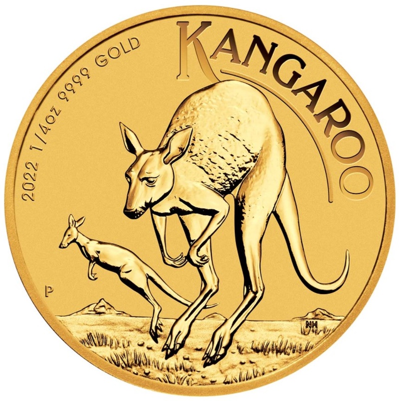 2022 Quarter Ounce Gold Australian Kangaroo