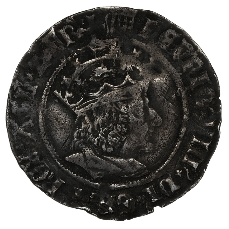 1509-26 Henry VIII Hammered Silver Groat - mm Portucullis