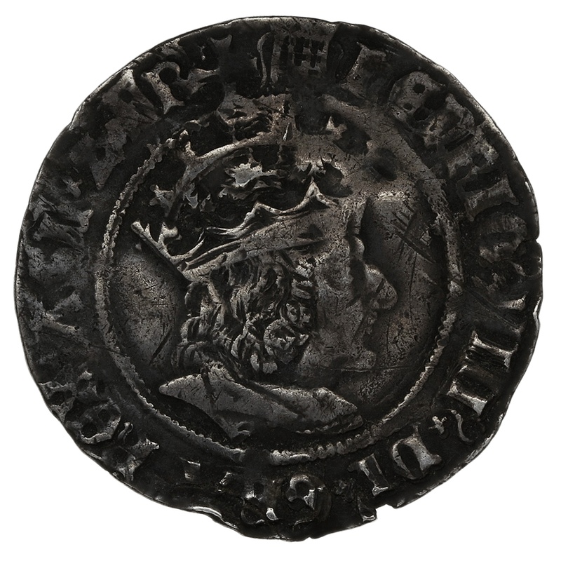 1509-1526 Silver Groat Fourpence Coin Henry VIII Hammered mm Portucullis