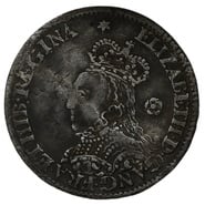 1562 Silver Threepence Elizabeth I Milled mm Star