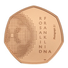 2020 Proof 50p Gold Coin Rosalind Franklin Boxed