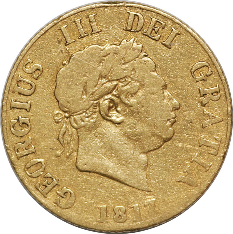 1817 Gold Half Sovereign George III