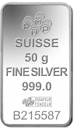 50g Silver Bar Grade B