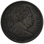 1817 Silver Half Crown Coin George III
