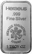 1oz Silver Bar Argor-Heraeus