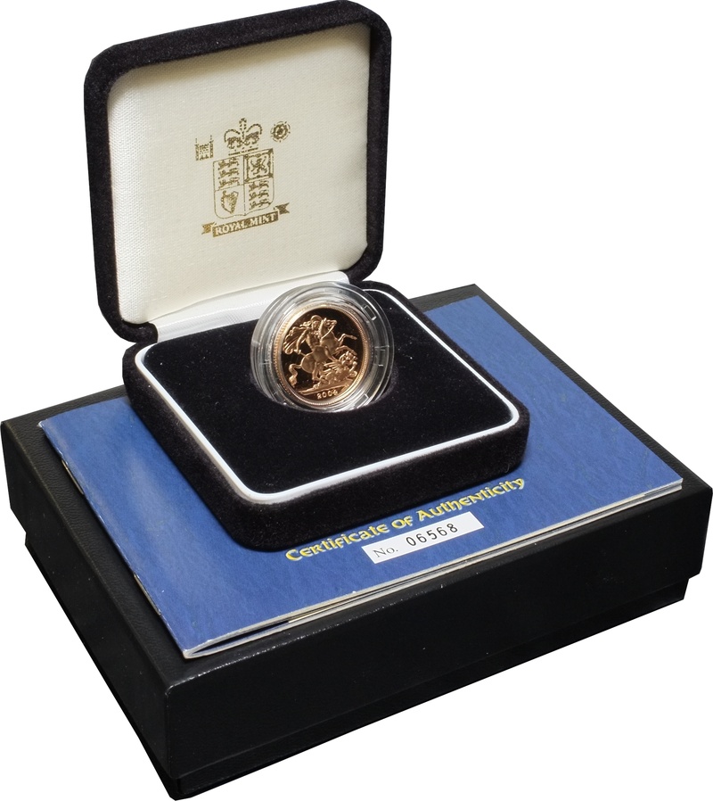 2004 Gold Proof Sovereign Boxed