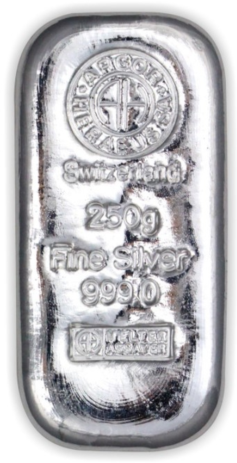 250g Silver Bar Argor-Heraeus