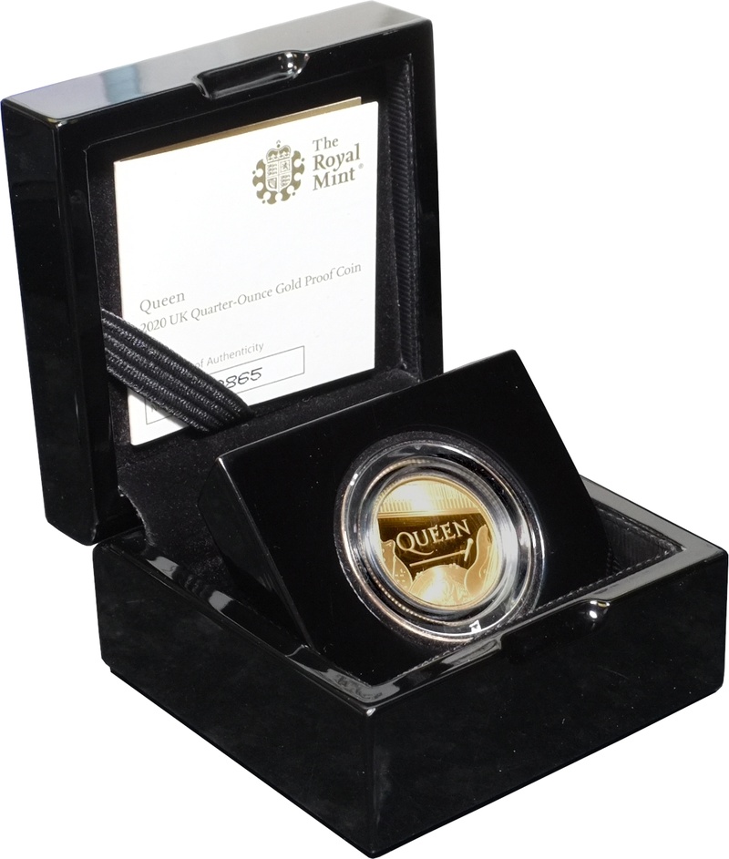 2020 Proof 1/4oz Queen Gold Coin Music Legends Boxed