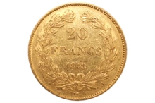 1848 20 French Francs - Louis-Philippe Laureate Head - A
