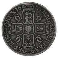 1670 Silver Crown Coin Charles II
