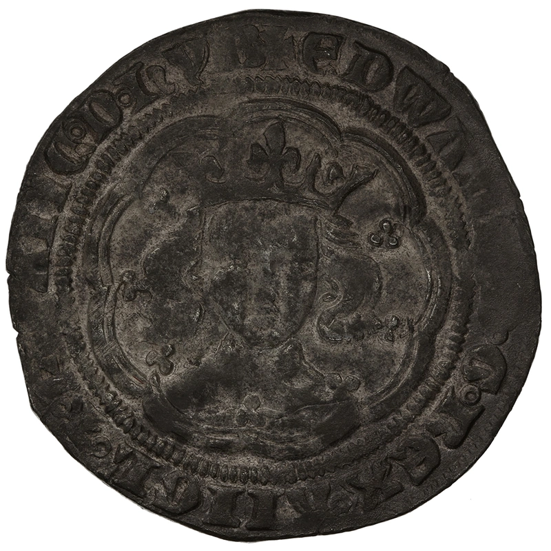 1369-1377 Silver Groat Fourpence Coin Edward III Post Treaty