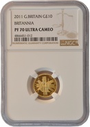 2011 Proof 1/10oz Gold Britannia Coin NGC PF70