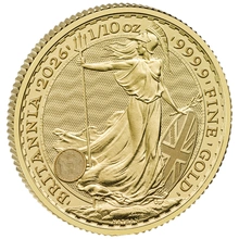2026 1/10oz Gold Britannia Coin