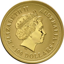 2000 Year of the Dragon Gold Coin 1oz Perth Mint Australian Lunar Series