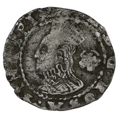 1575 Silver Three Farthings Coin Elizabeth I Eglantine