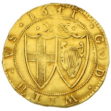 1651 Gold Unite Coin Commonwealth