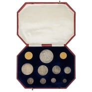1902 Edward VII Commemorative Proof Set Boxed