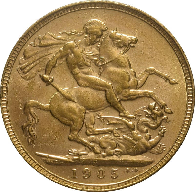 1905 Gold Sovereign Coin Edward VII Perth