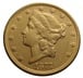 1877 $20 Double Eagle Liberty Head Gold Coin, San Francisco