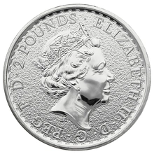 2017 1oz Silver Britannia Coin Privy Rooster Edge