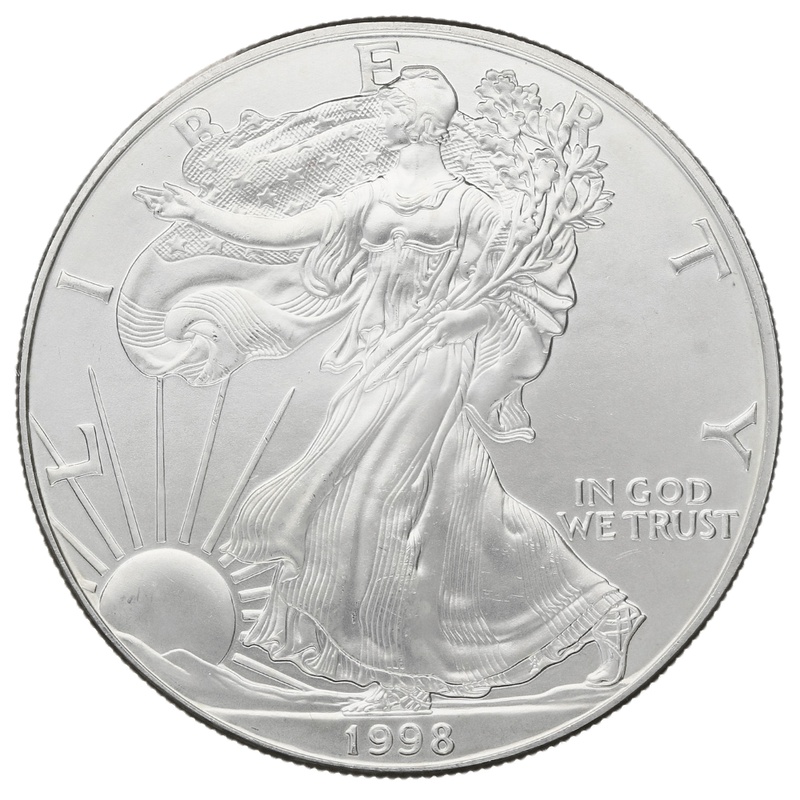 1998 American Silver Eagle Coin 1oz