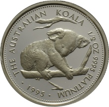 1995 1/2oz Proof Platinum Australian Koala Boxed