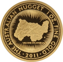 Australian Nugget 25th Anniversary 2011 1oz Gold Proof Coin Boxed