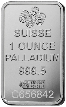 1oz Palladium Bar PAMP Lady Fortuna