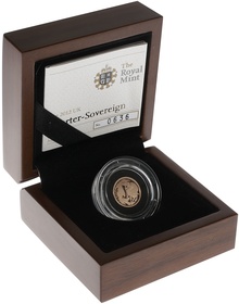 2012 Quarter Sovereign Gold Proof Coin Boxed