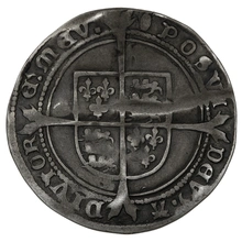 1551-1553 Silver Sixpence Coin Edward VI Tun